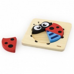VIGA The first wooden Puzzle of a baby Biedronka