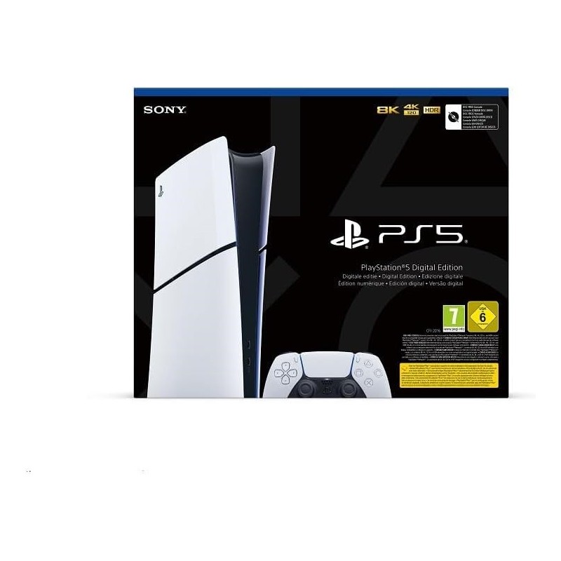 Console Sony PlayStation 5 Digital Slim Edition 1TB SSD Wi-Fi Black, White