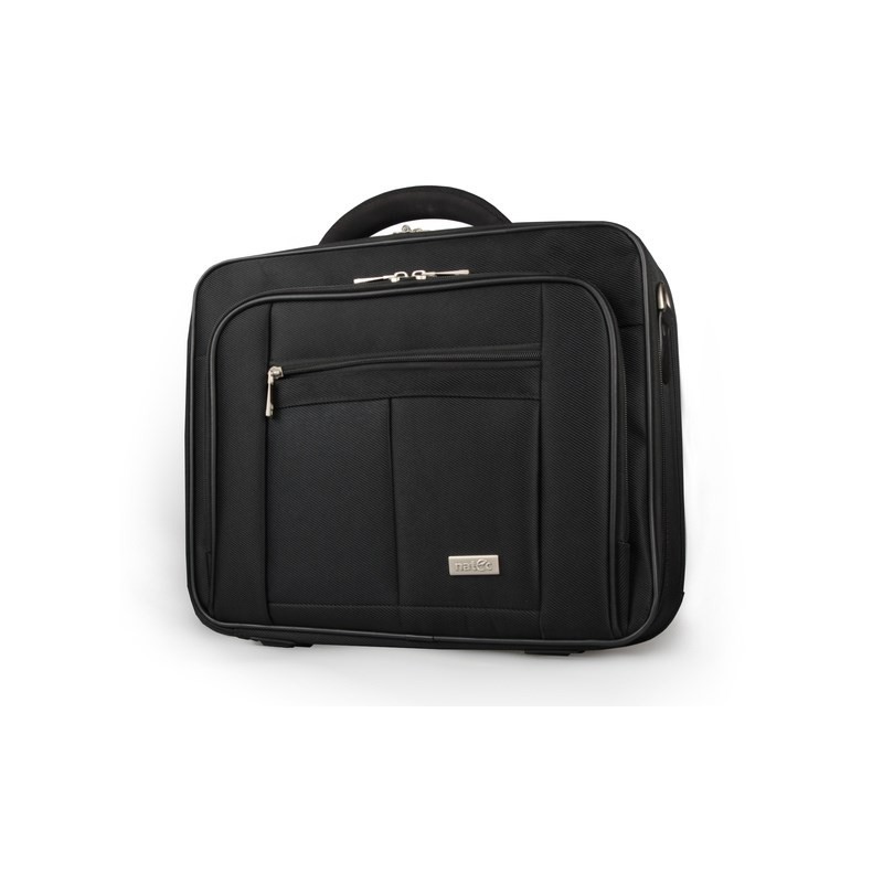 NATEC Boxer notebook case 39.6 cm (15.6") Briefcase Black