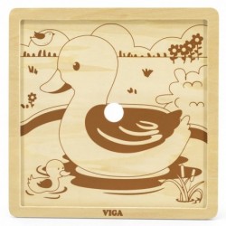 VIGA Handy Wooden Puzzle Duck 9 элементов