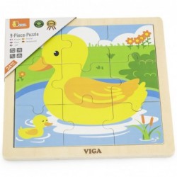 VIGA Handy Wooden Puzzle Duck 9 элементов