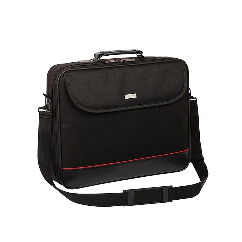 Modecom MARK notebook case 39.6 cm (15.6") Messenger case Black,Red