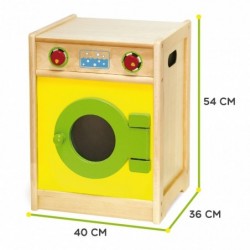Wooden washing machine for children household appliances Viga Toys