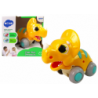 Dinosaur on Wheels Yellow Triceratops Figurine