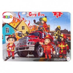 Educational Puzzle Fire Brigade Jigsaw Puzzle 16 Pieces