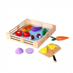 TOOKY TOY Wooden Cutting Vegetables in a Box of 20 pcs.