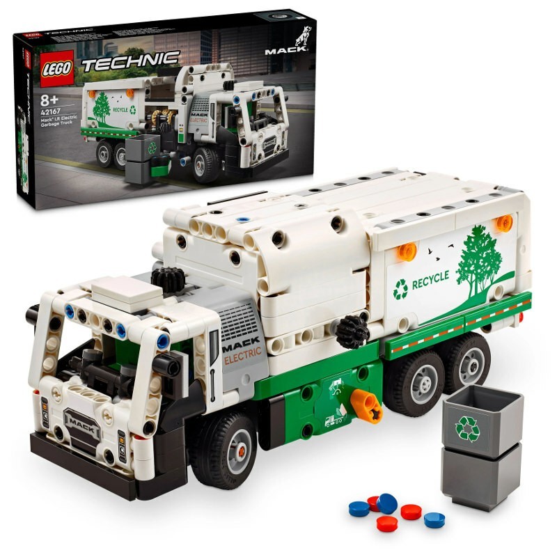 LEGO TECHNIC Sets MACK® LR ELECTRIC Garbage Truck 503 Elements 42167