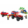 LEGO CITY Off-Road Fire Truck With Boat 301 Pieces 60412