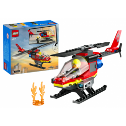 LEGO CITY Bricks Fire Rescue Helicopter 85 Pieces 60411