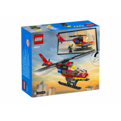 LEGO CITY Bricks Fire Rescue Helicopter 85 Pieces 60411