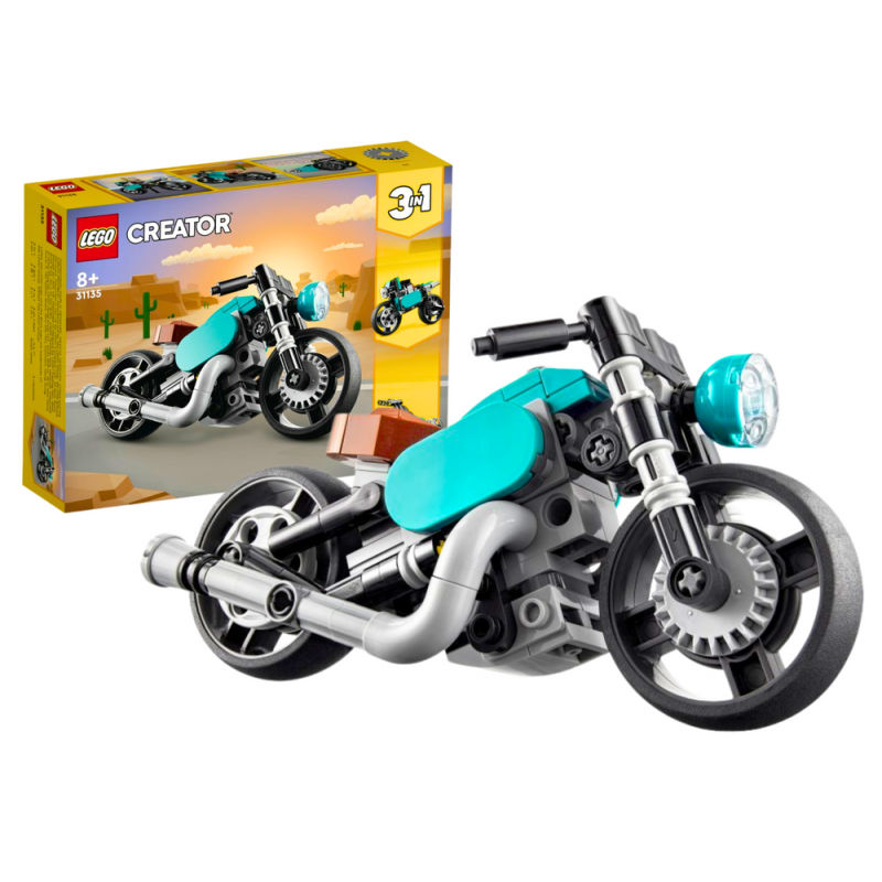 LEGO CREATOR Bricks Vintage Motorcycle 128 Pieces 31135