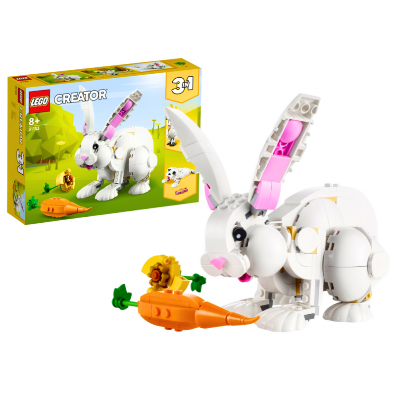 LEGO CREATOR Bricks White Rabbit 258 Pieces 31133