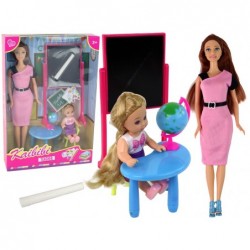 Teacher Doll With Student School Accessories