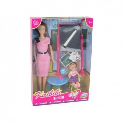 Teacher Doll With Student School Accessories