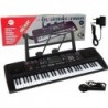 Keyboard With Microphone Musical Instrument Black