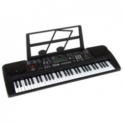 Keyboard With Microphone Musical Instrument Black