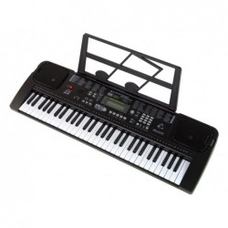 Keyboard With Microphone Musical Instrument Black