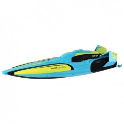 RC Water Boat 2.4G Yellow-Turquoise Waterproof Remote Control