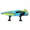 RC Water Boat 2.4G Yellow-Turquoise Waterproof Remote Control