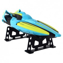 RC Water Boat 2.4G Yellow-Turquoise Waterproof Remote Control
