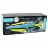 RC Water Boat 2.4G Yellow-Turquoise Waterproof Remote Control