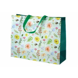 Gift Bag Flowers Green...
