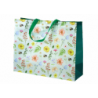 Gift Bag Flowers Green 44.5cm x 35.5cm x 15cm