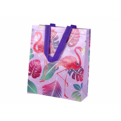 Flamingos Gift Bag Purple 30.5cm x 24.5cm x 10cm