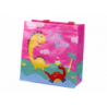 Dinosaur Gift Bag Pink 23cm x 21.5cm x 11cm