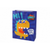 Blue Dinosaur Paper Gift Bag 32cm x 26cm x 10cm