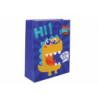 Blue Dinosaur Paper Gift Bag 32cm x 26cm x 10cm