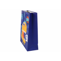 Blue Dinosaur Paper Gift Bag 32cm x 26cm x 10cm