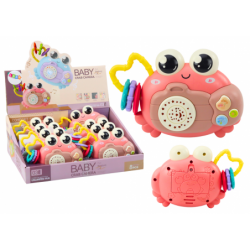 Crab Camera Rattle Battery Operated Projector Sounds Pink