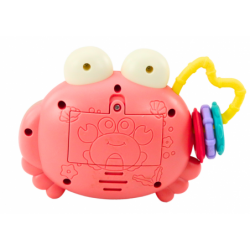Crab Camera Rattle Battery Operated Projector Sounds Pink