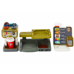 Set Shop Pizza Coffee Maker Drinks Cash Register