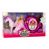 Carriage With Horse Doll Princess Carriage Pink Pegasus Set