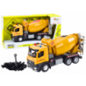 Yellow Concrete Mixer Truck, Friction Drive, Light and Sound