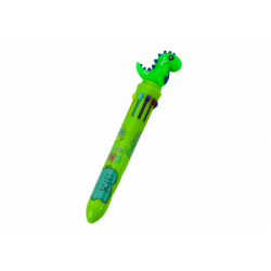 Multicolor Dinosaur Automatic Pen 10 Colors Mix