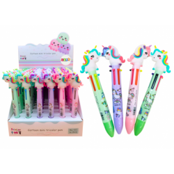 Multicolor Unicorn Automatic Pen 3 Colors Mix