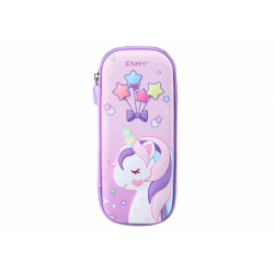 Unicorn Pencil Case 3D Foldable Purple 23x10x5 cm