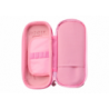 Pink Pencil Case with 3D Unicorn Two-compartment 24 cm x 11 cm x 7 cm