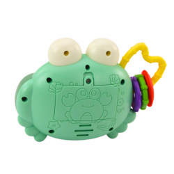 Crab Camera Rattle Projector Battery Operated Sounds Green