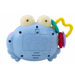 Crab Camera Rattle Projector Battery Operated Sounds Blue