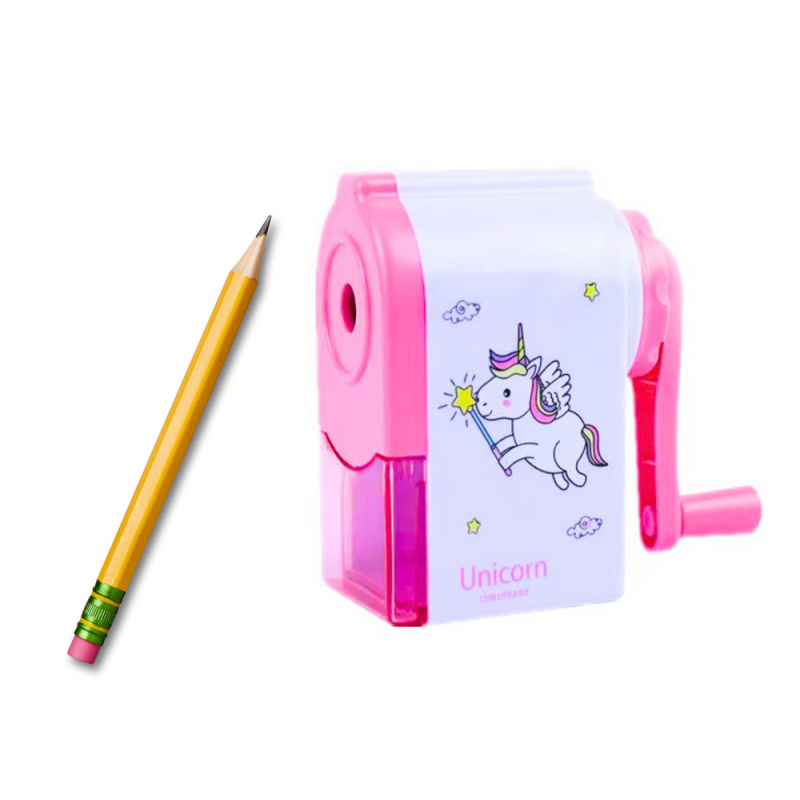 Cranked Unicorn Sharpener Pink