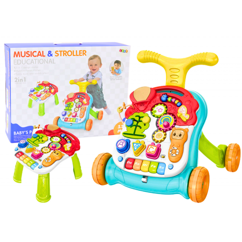 Walker Pushchair Educational Table 2in1 Interactive Light and Sound