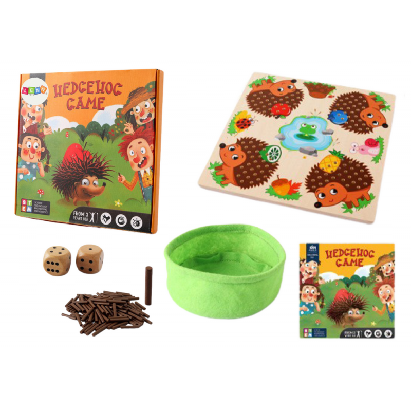 Hedgehog Board Game Logical Learning to Count Wooden