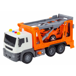 Multifunctional Tow Truck Truck with Lights and Sounds 1:16 Orange Car