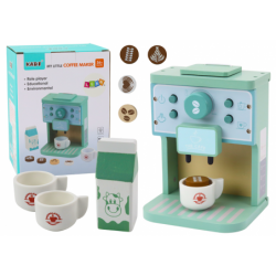 Wooden Coffee Machine AGD Milk Cup Set