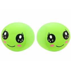 Soft Ball Smiley Emoji Ball Green 10cm