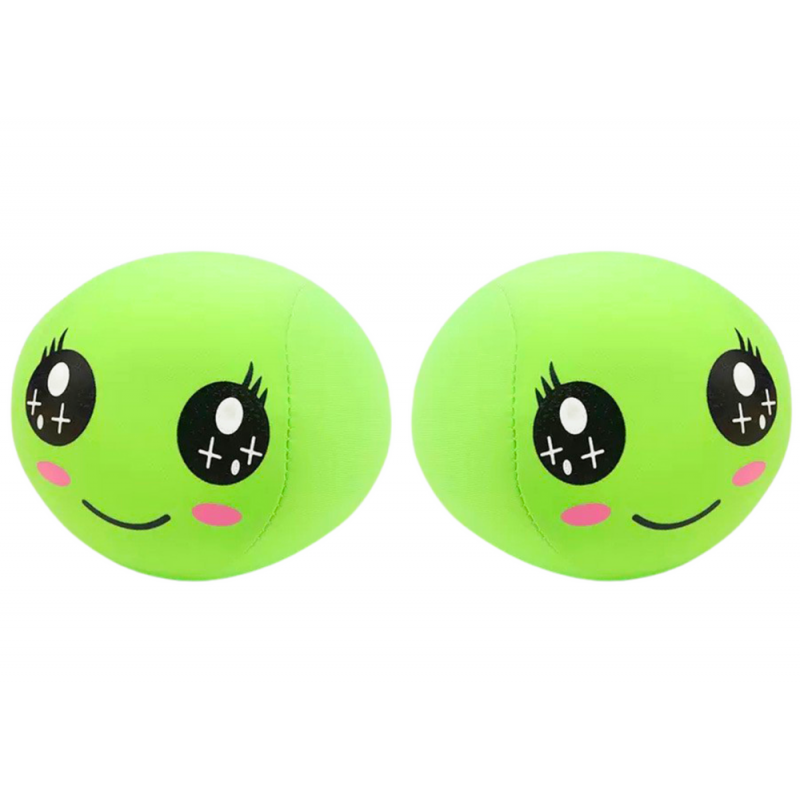 Soft Ball Smiley Emoji Ball Green 10cm